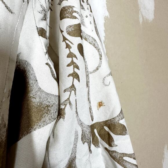 CAbi Wimbledon Courtside Trench Coat Double Breasted Floral Belt Cream Gold S - Picture 7 of 9